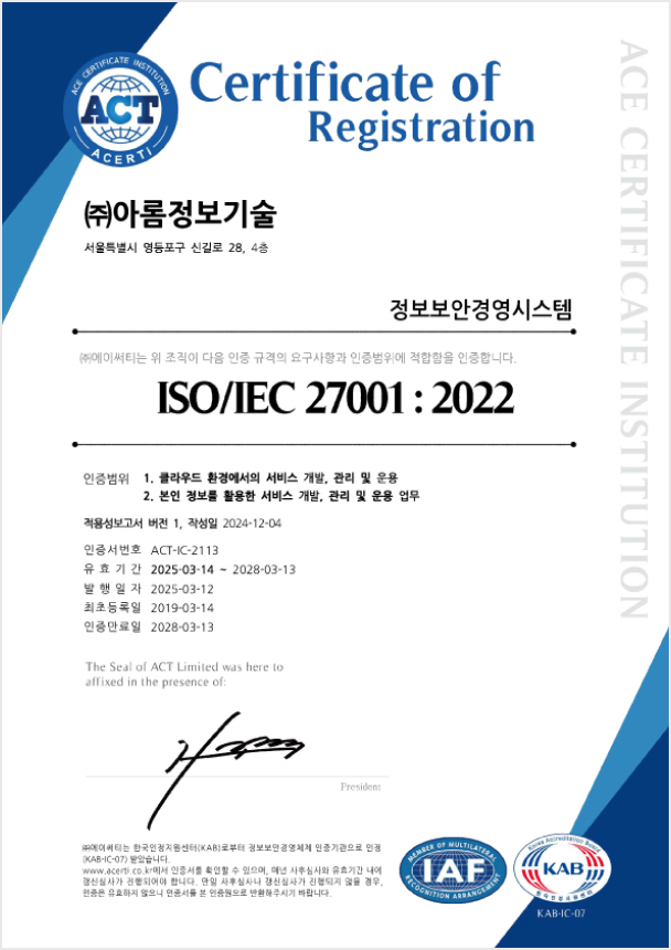 ISO/IEC 27001:2022